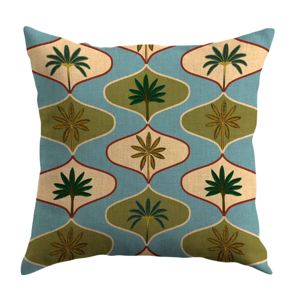 Cojin Thai Blue Velvet