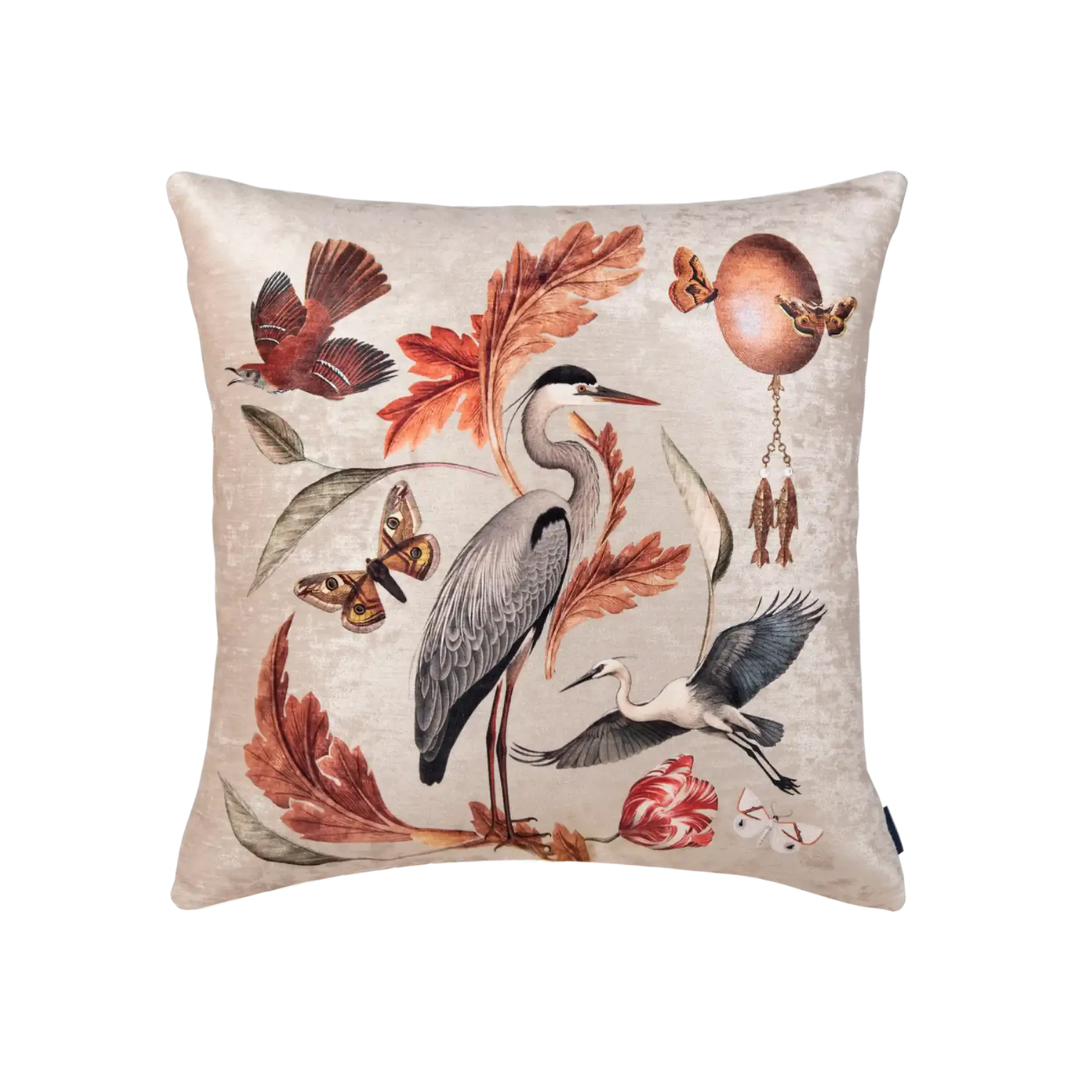 Cojín Aurora Heron Velvet