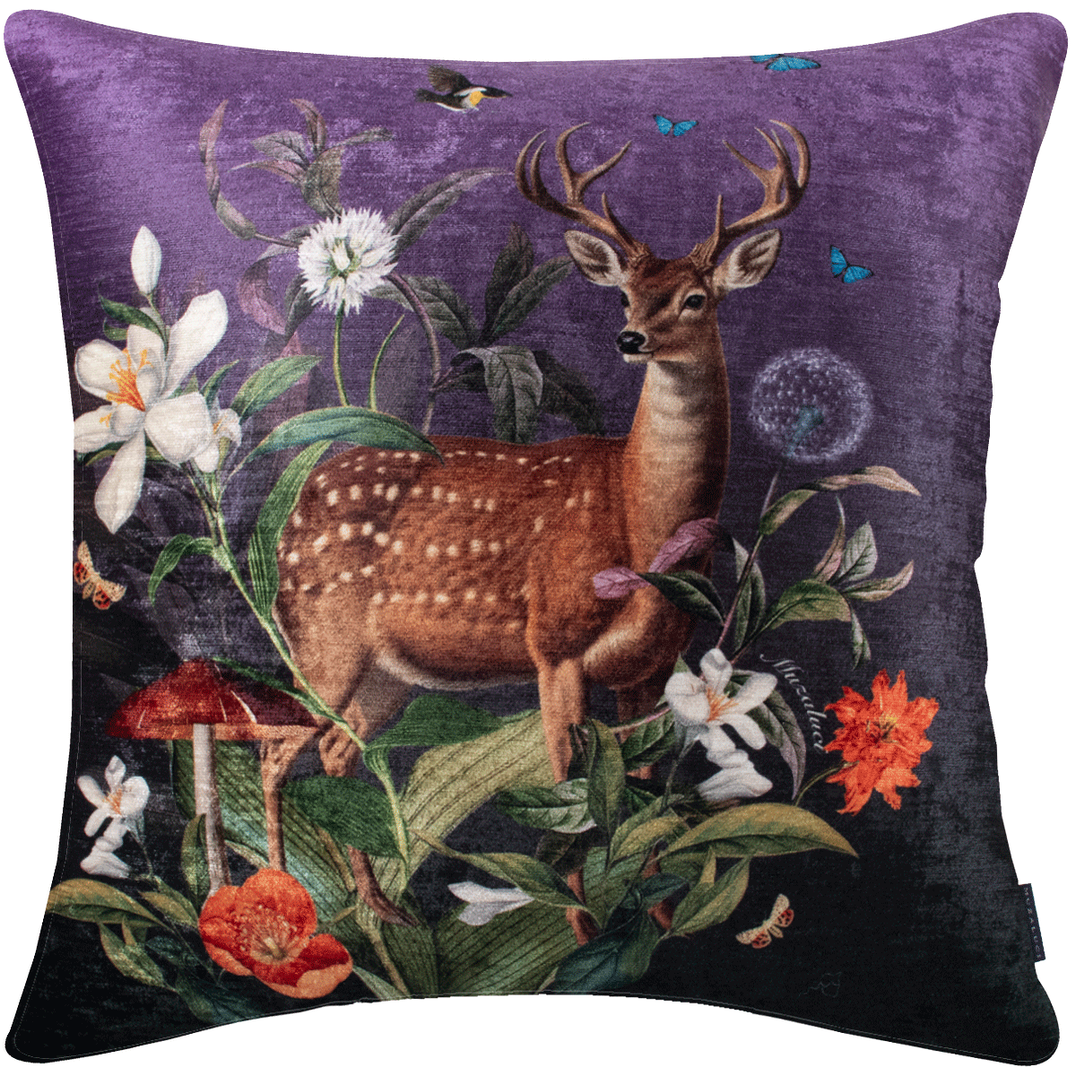 Cojin Woodland Venado Velvet