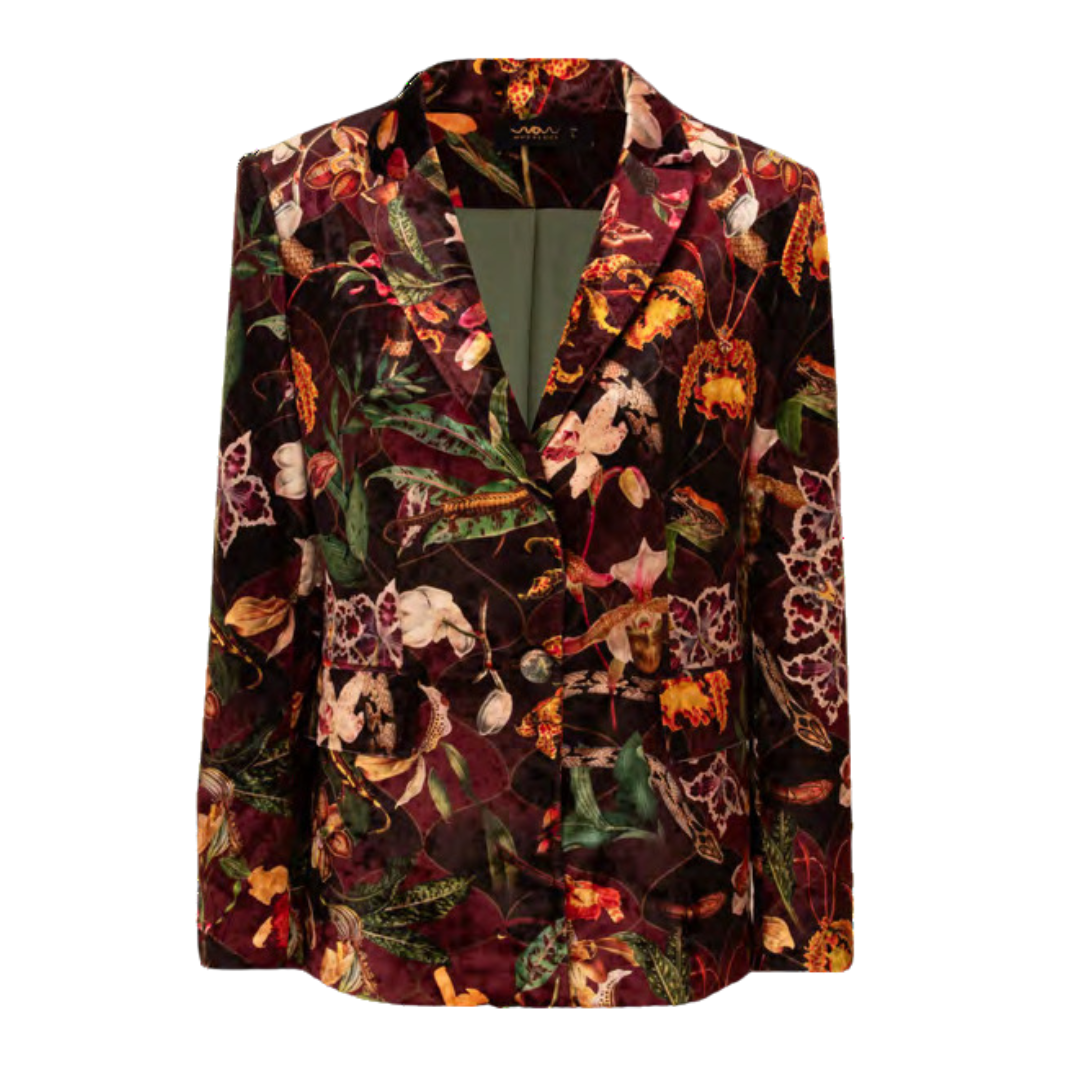 Blazer Velvet Orquideas Tigre