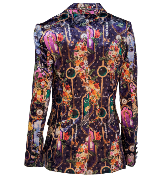 Blazer Velvet Purple India