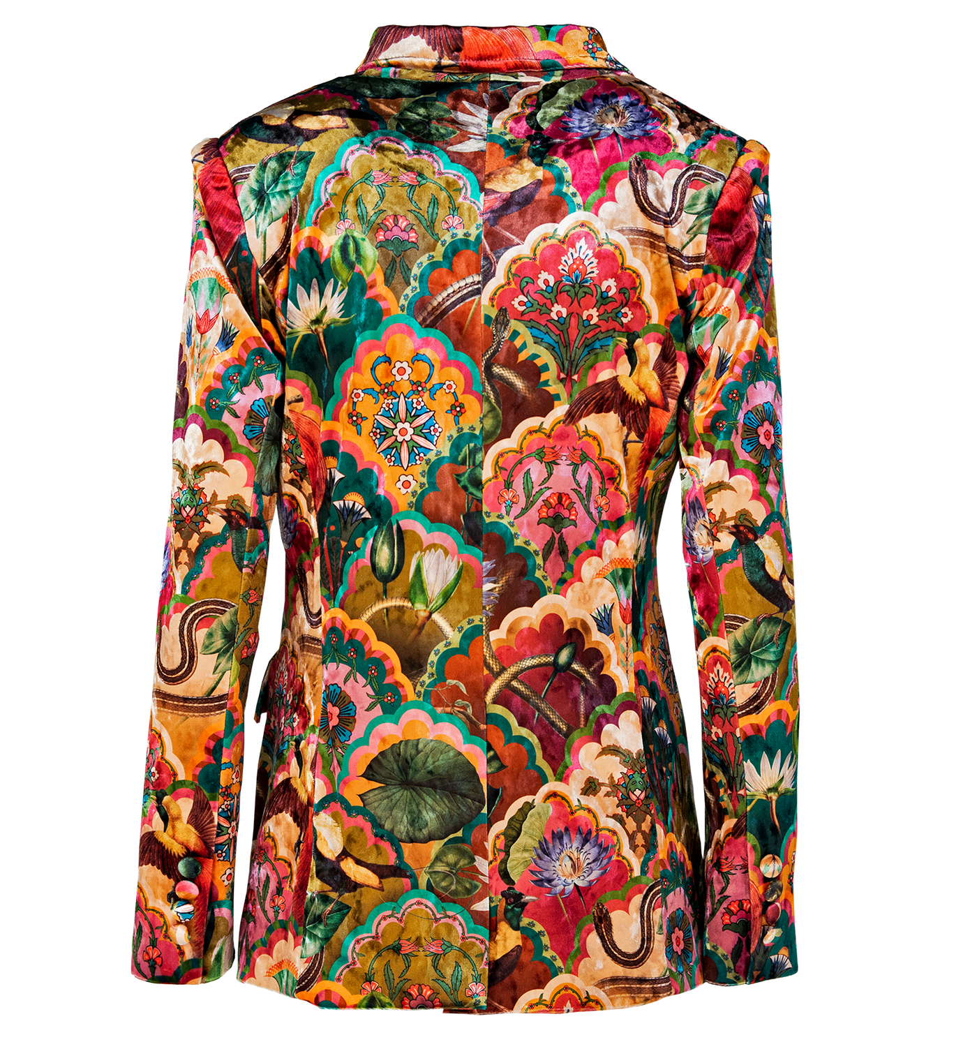 Blazer Velvet Lotus