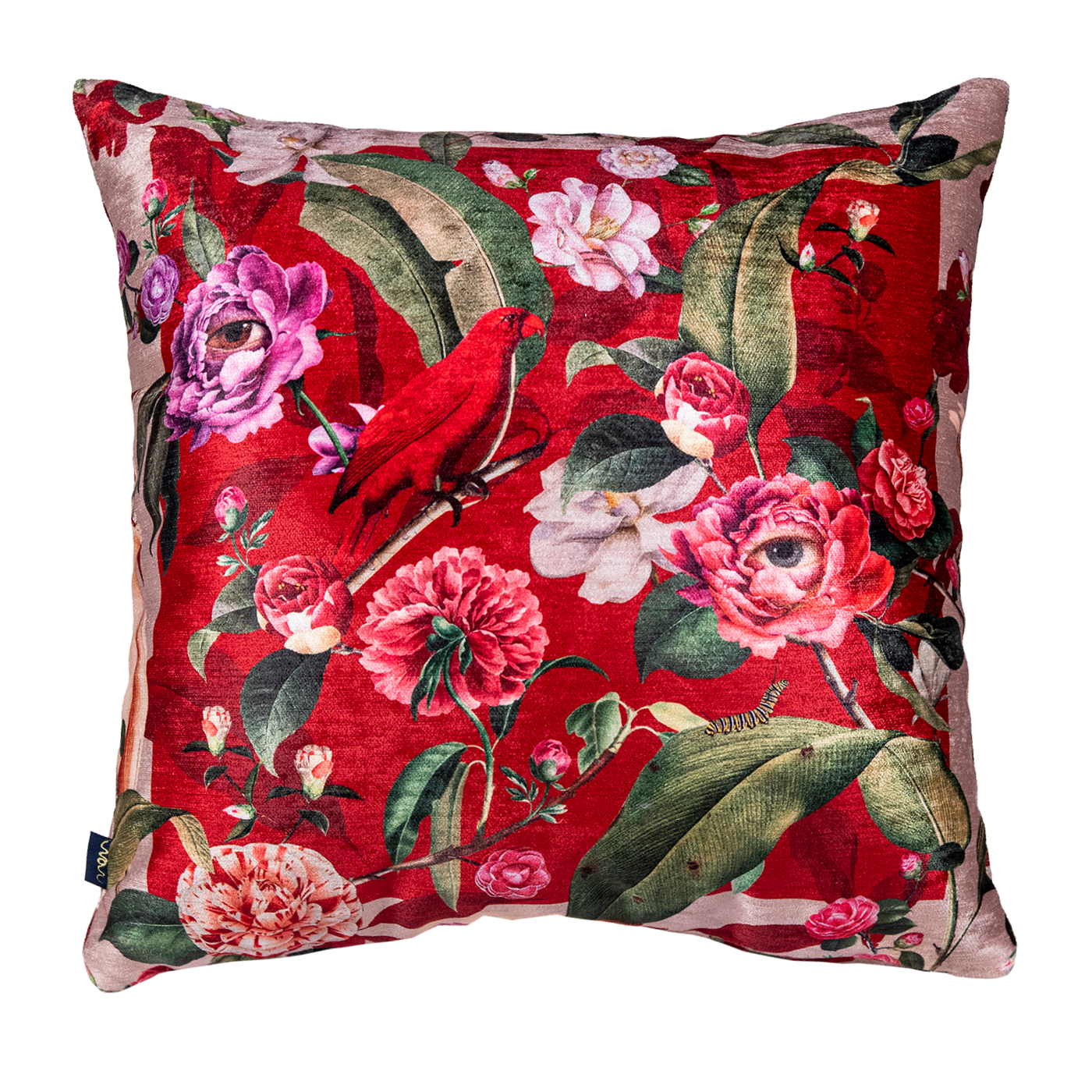 Cojin Macaw Christmas Velvet