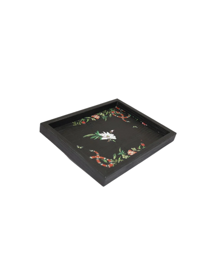 Charola Armadillo Negro Pink Serpent