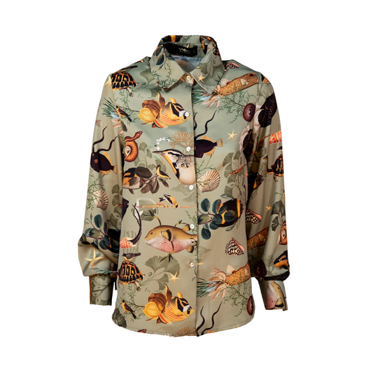 Blusa Green Fishes