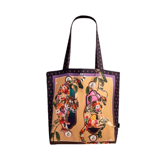 Purple India Tote Bag