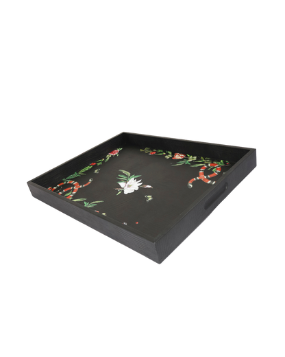 Charola Armadillo Negro Pink Serpent