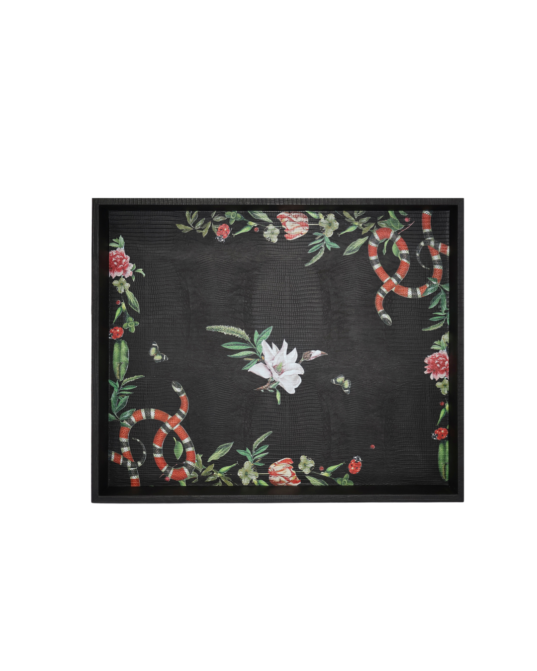 Charola Armadillo Negro Pink Serpent