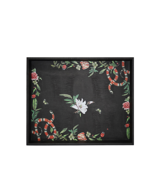 Charola Armadillo Negro Pink Serpent