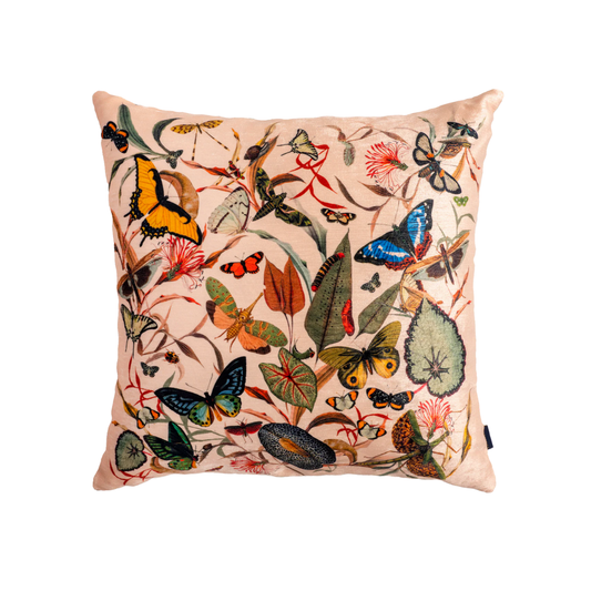 Cojín Ivory Butterfly Velvet