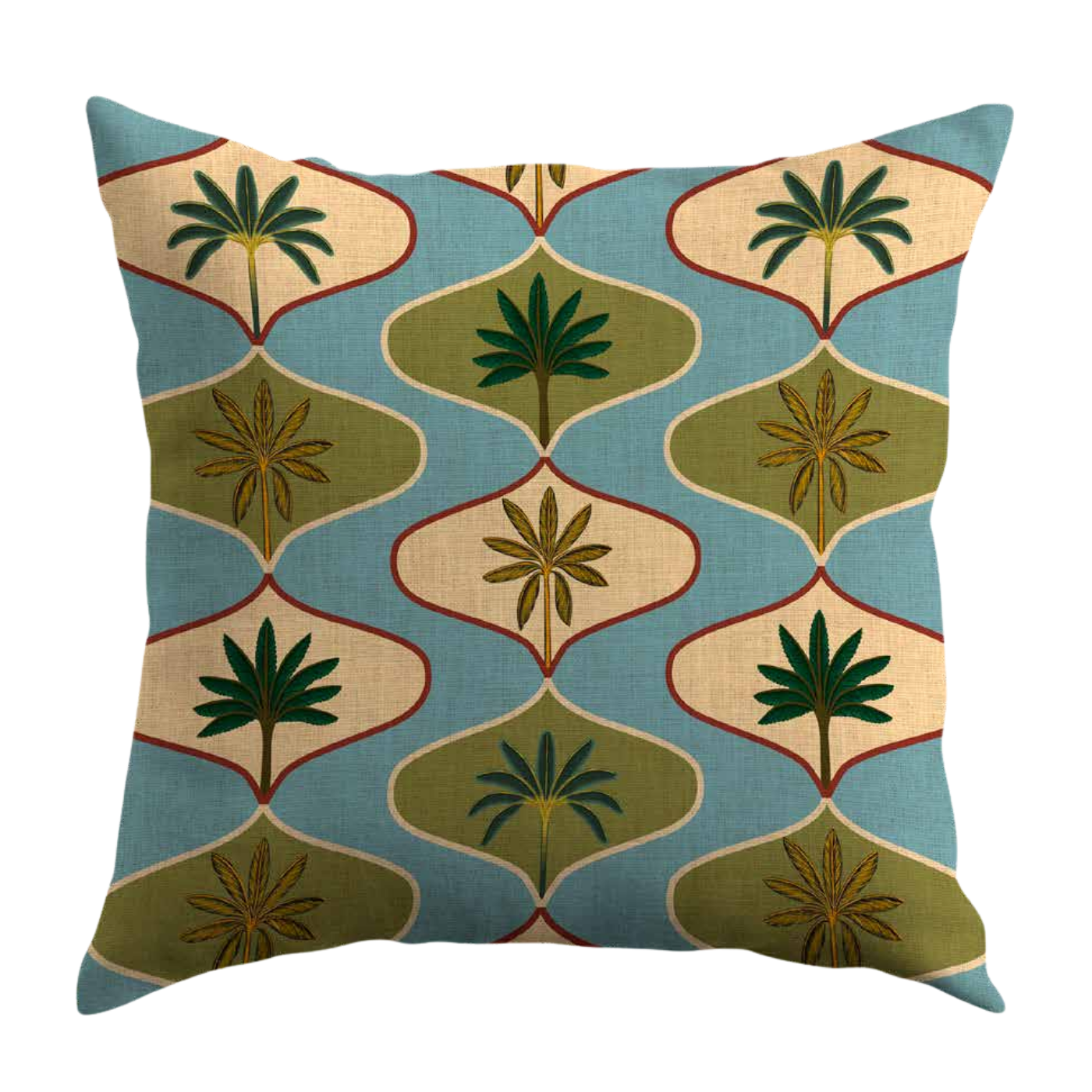 Cojin Thai Blue Velvet