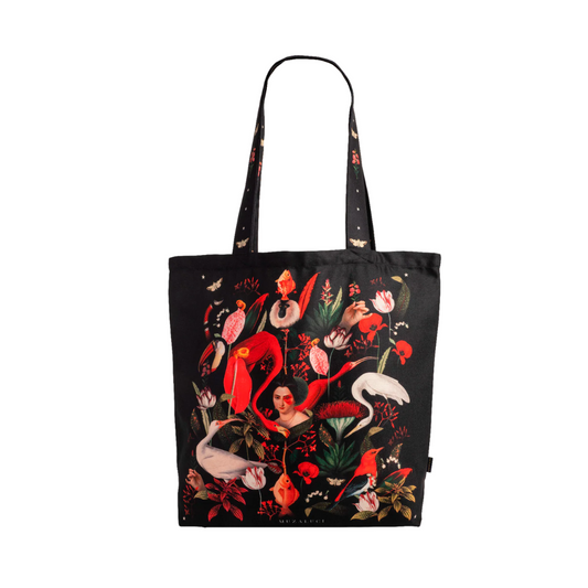 Red Jungle Tote Bag