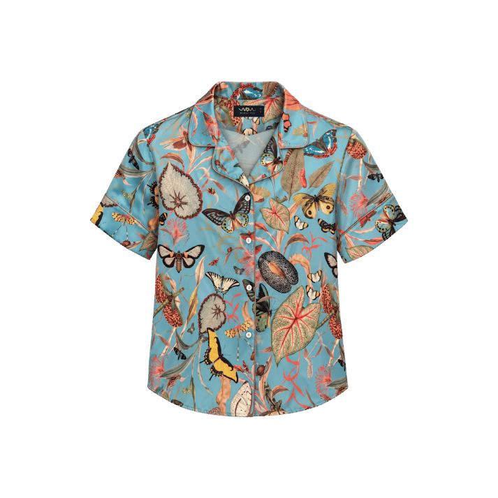 Pijama Short Blue Butterfly