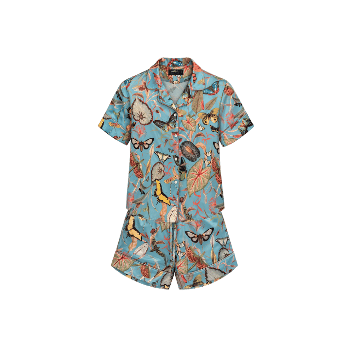 Pijama Short Blue Butterfly