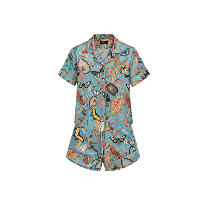 Pijama Short Blue Butterfly