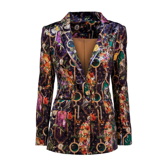 Blazer Velvet Purple India