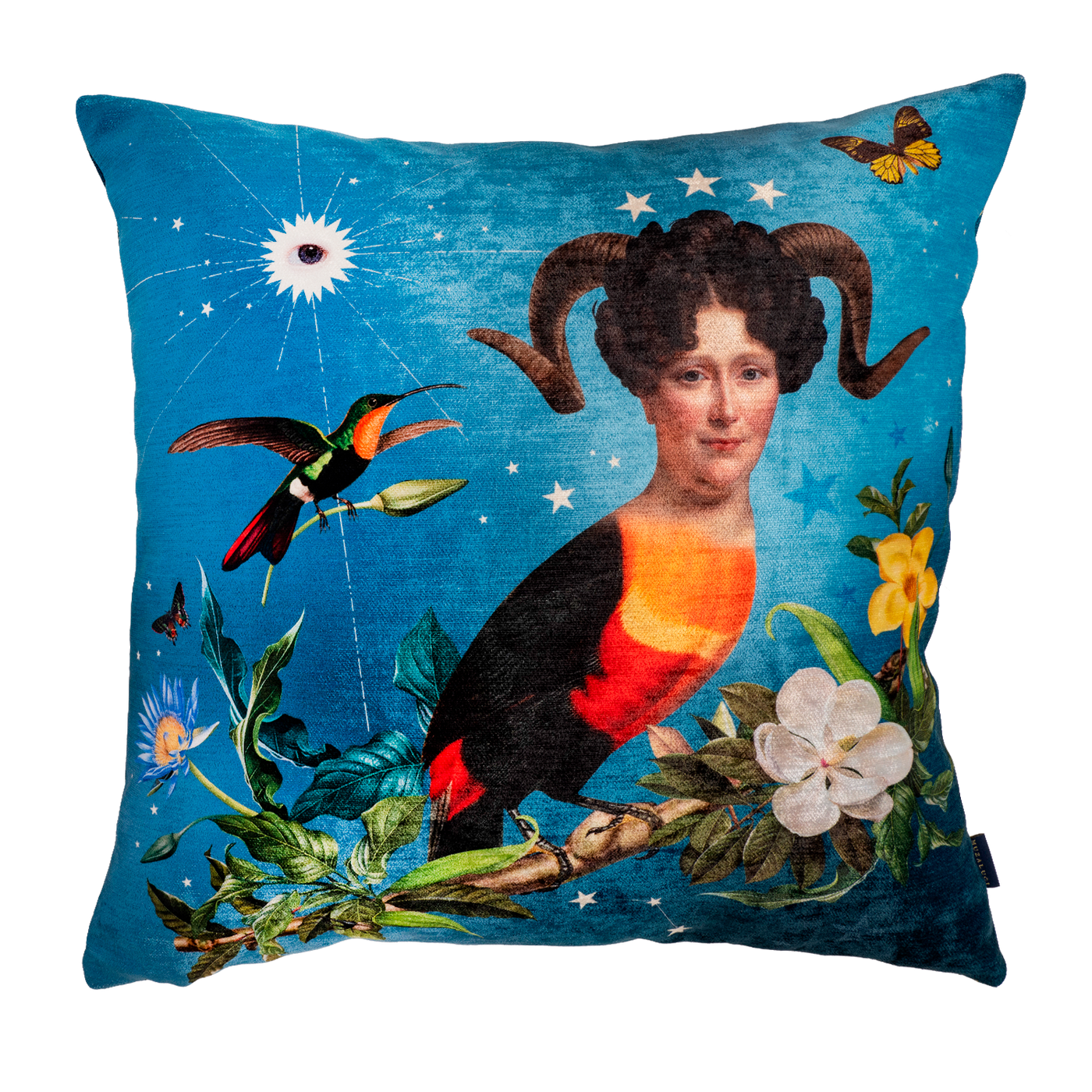 Cojin Hongos Birds Velvet