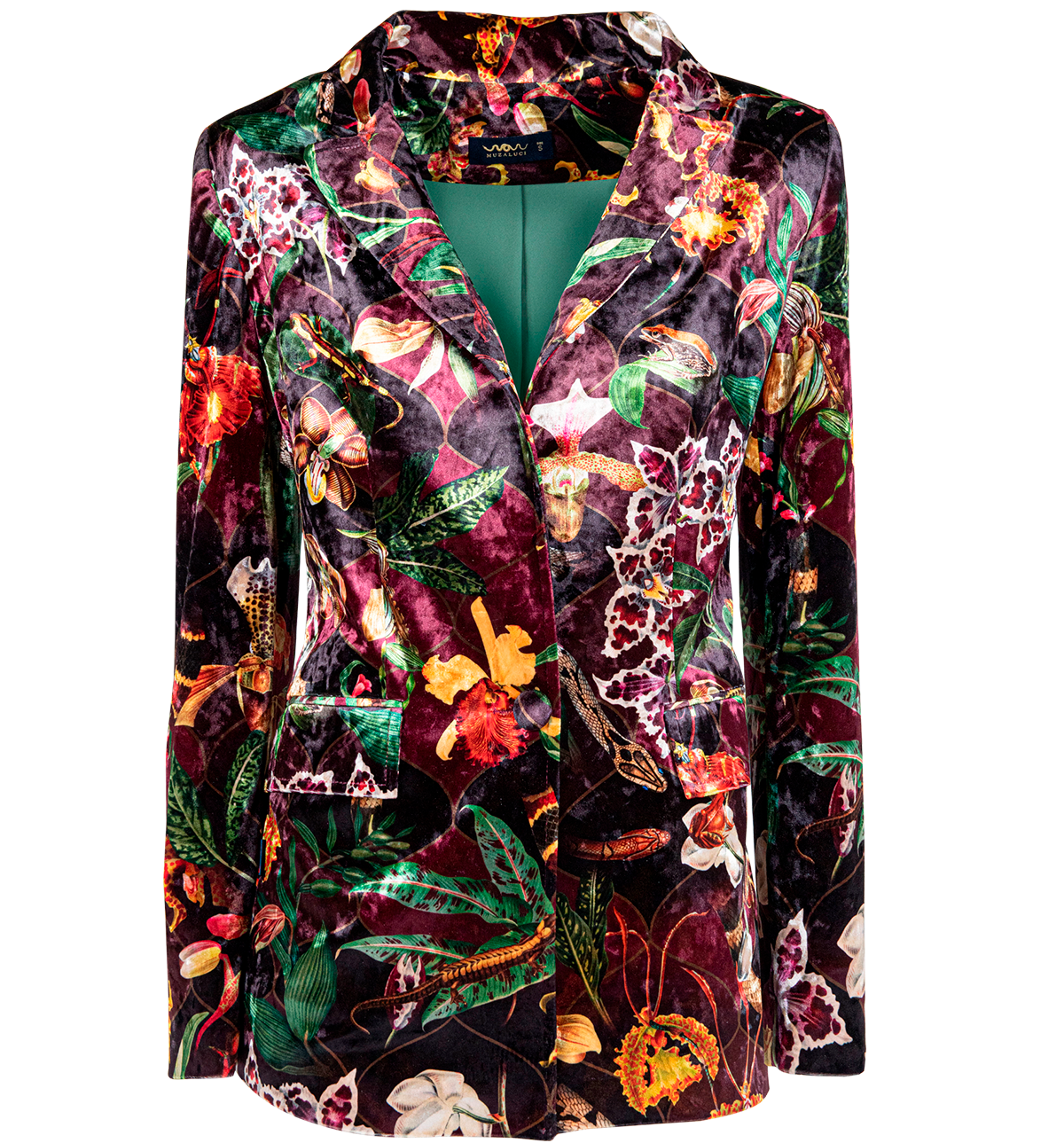 Blazer Velvet Orquideas Tigre