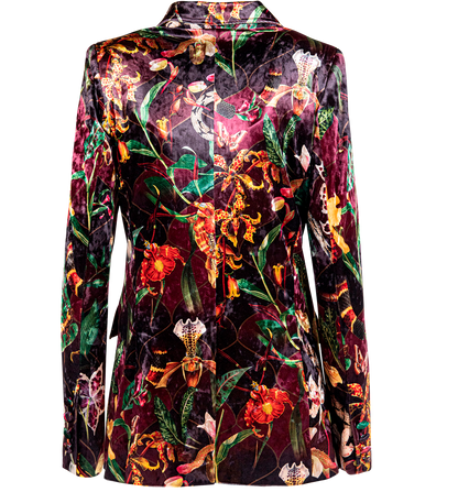Blazer Velvet Orquideas Tigre