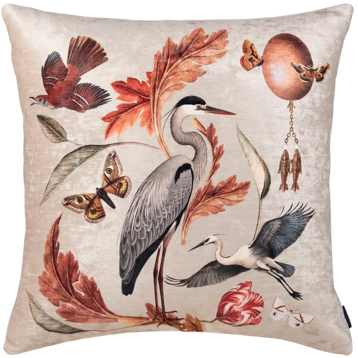 Cojin Aurora Heron Velvet