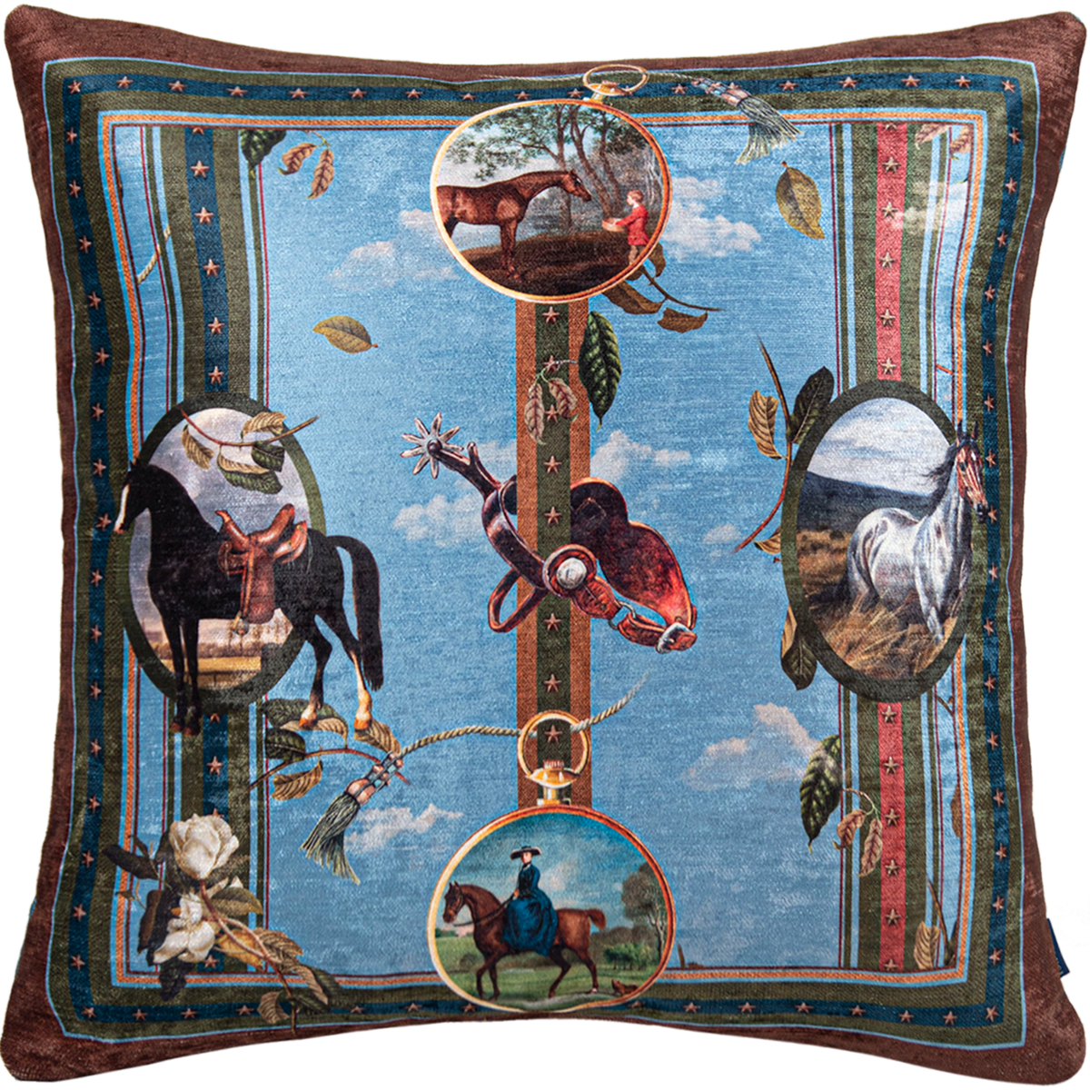 Cojin Horses Velvet