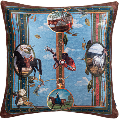 Cojin Horses Velvet