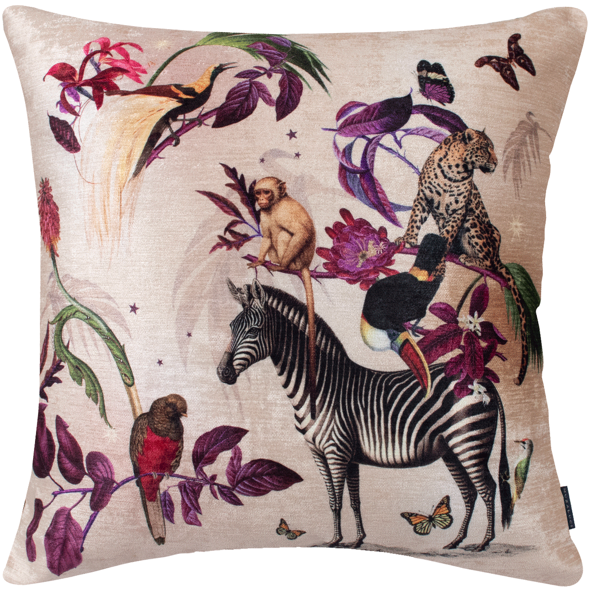 Cojin Natura Zebra Velvet