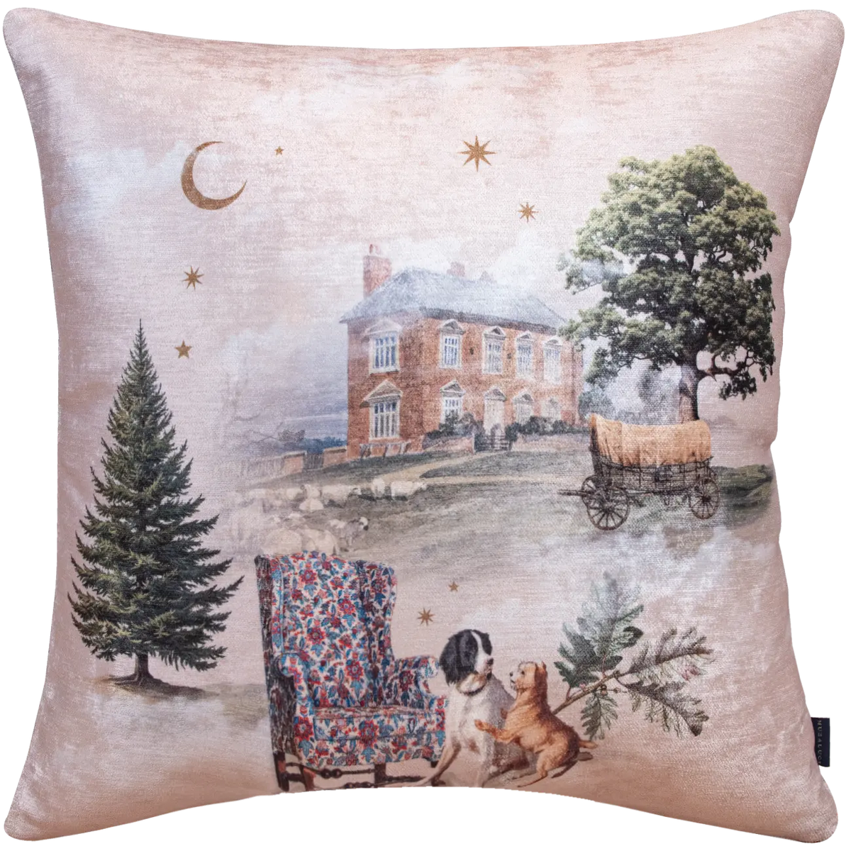 Cojin Doghouse Moon Velvet