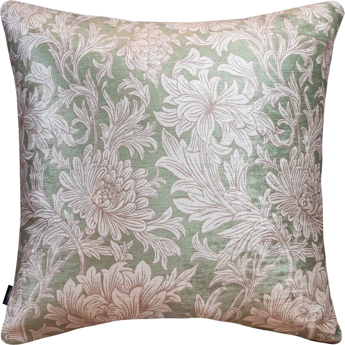 Cojin Pollen Melody Green Bees Velvet