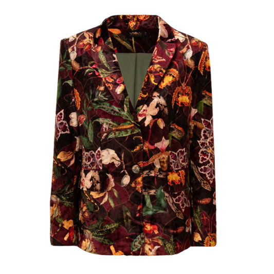 Blazer Velvet Orquideas Tigre