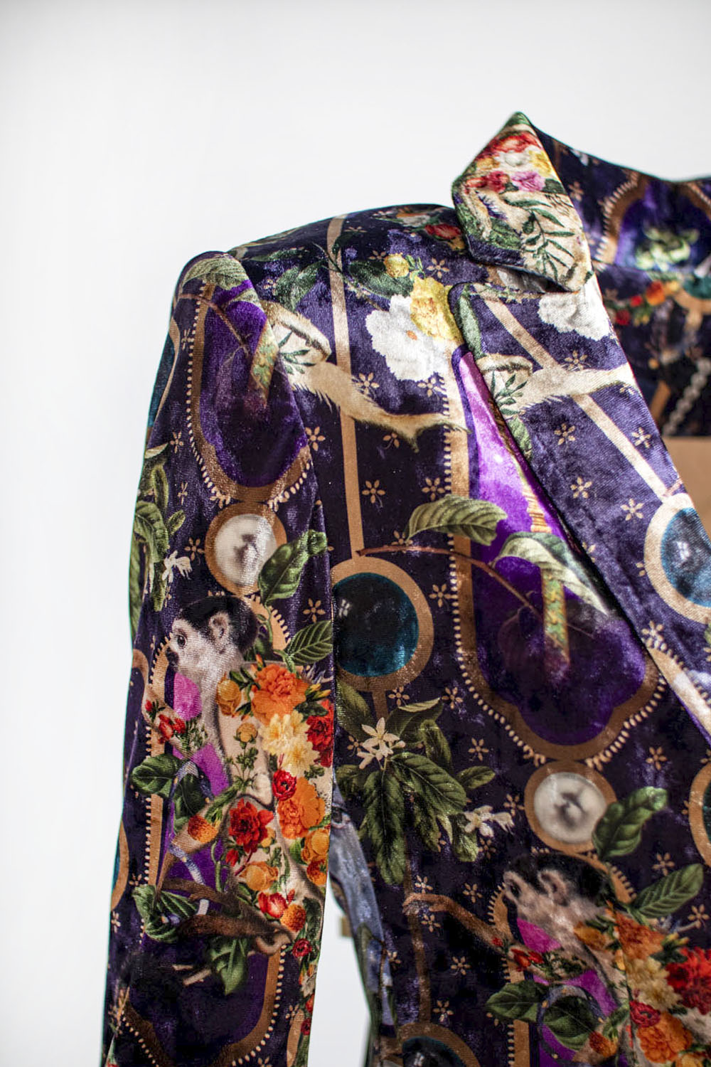 Blazer Velvet Purple India