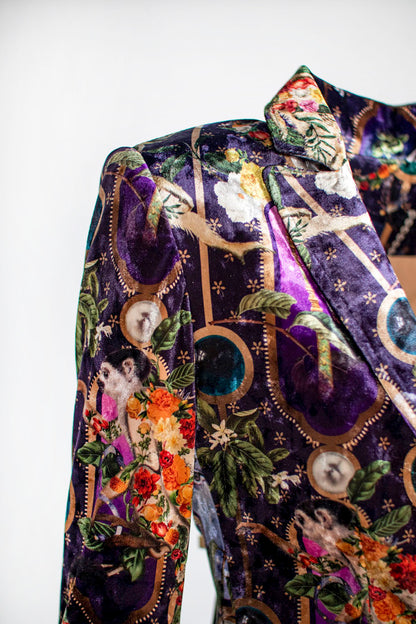 Blazer Velvet Purple India