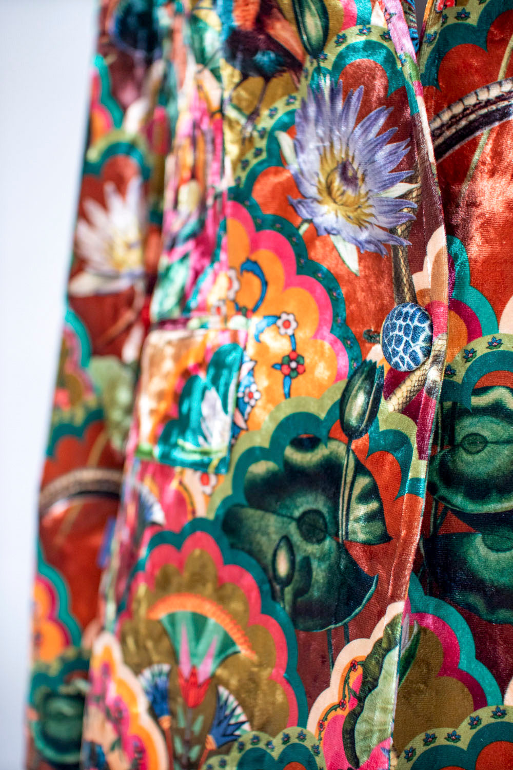 Blazer Velvet Lotus