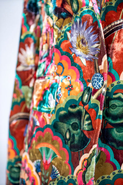 Blazer Velvet Lotus