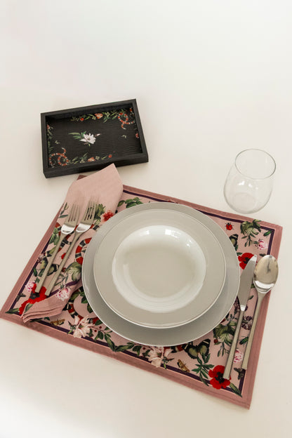 Charola Armadillo Negro Pink Serpent