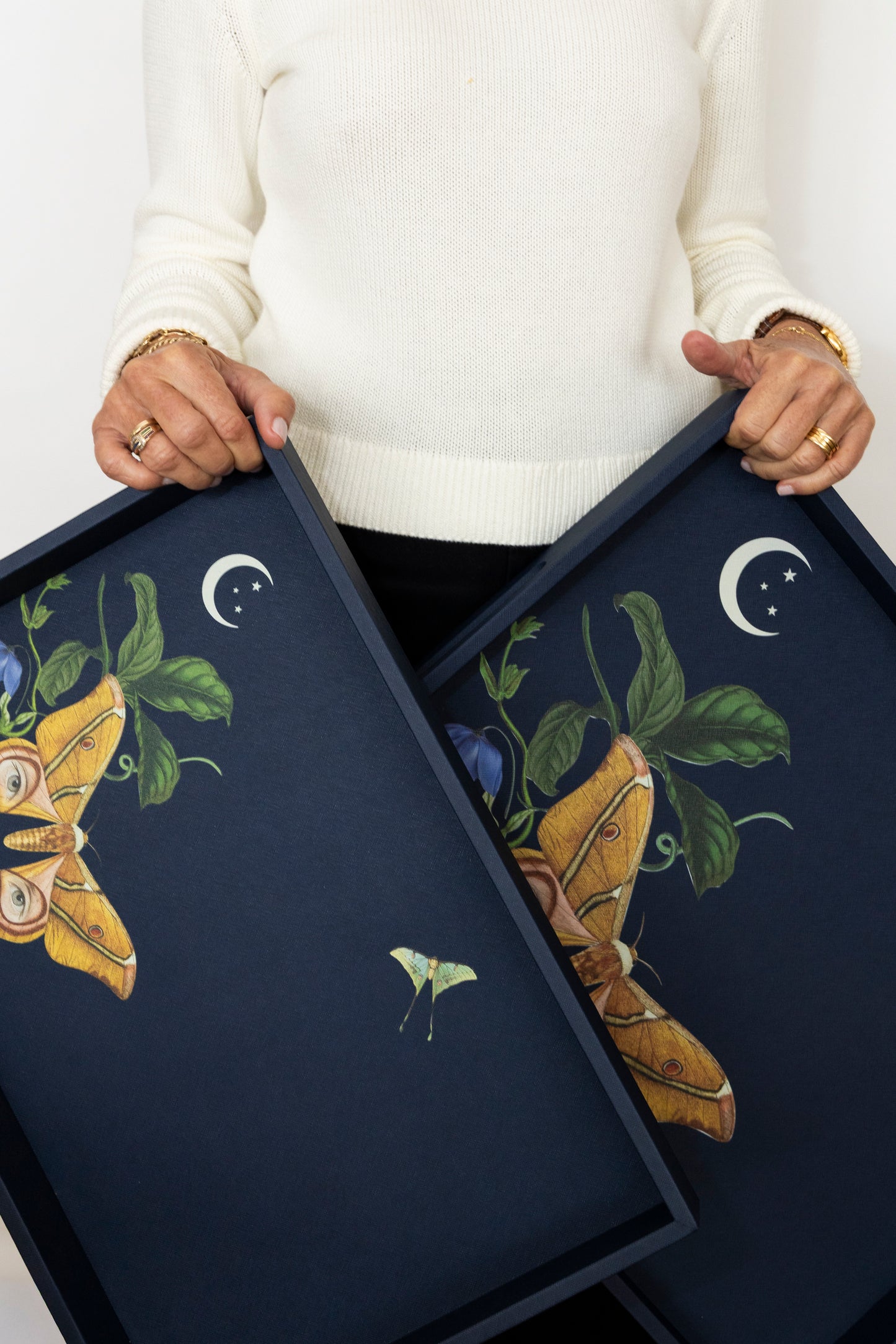 Charola Forro Azul Noche Actia Lunar