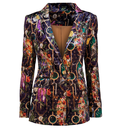 Blazer Velvet Purple India