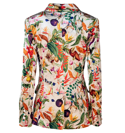 Blazer Velvet Colombian Flowers