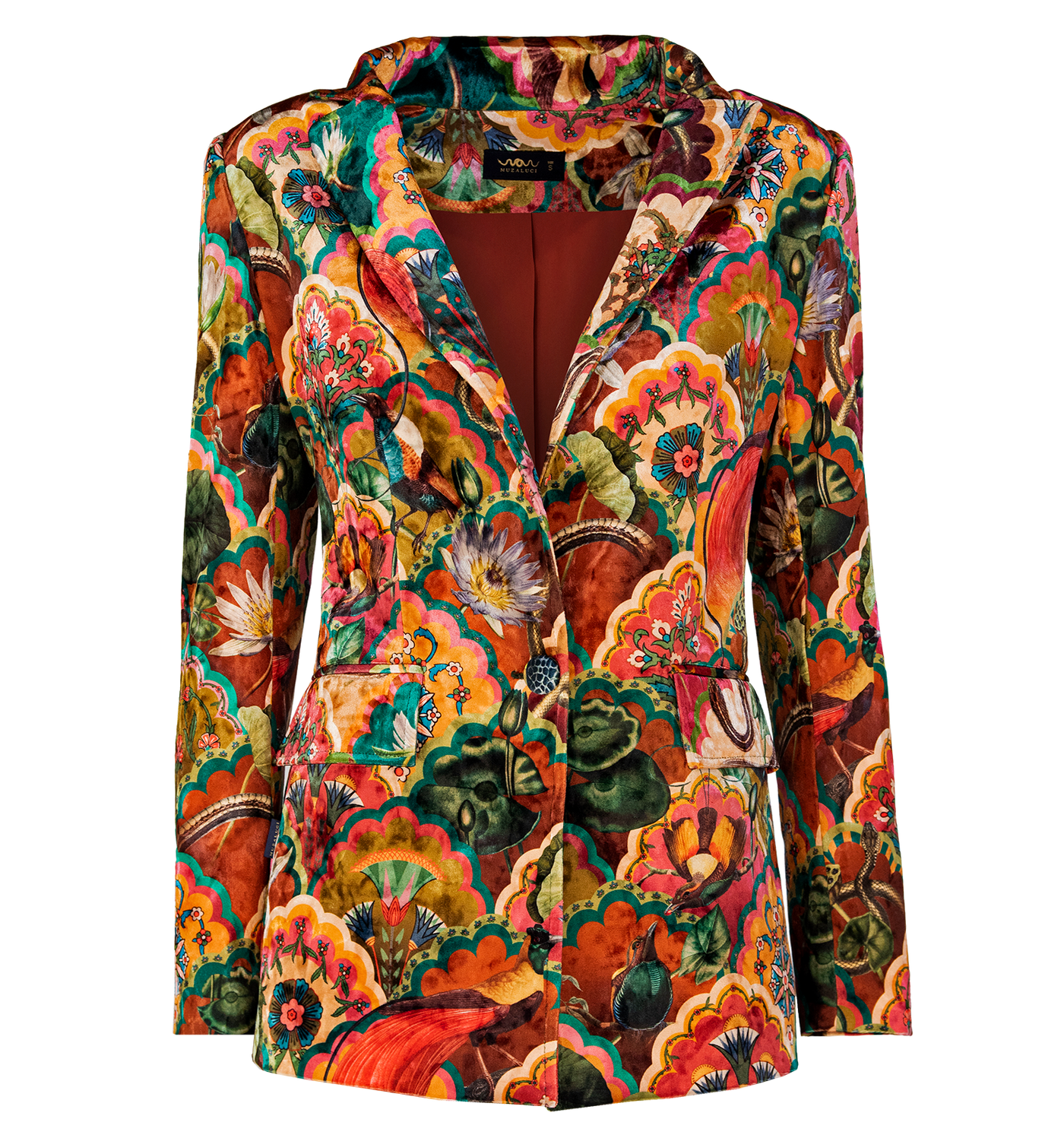 Blazer Velvet Lotus