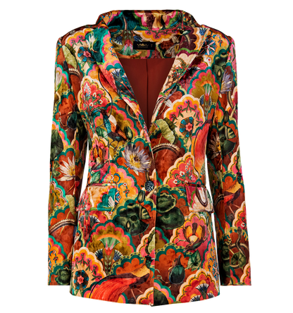 Blazer Velvet Lotus