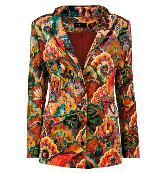 Blazer Velvet Lotus