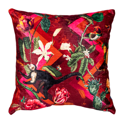 Cojin Flor de Kahlo Velvet