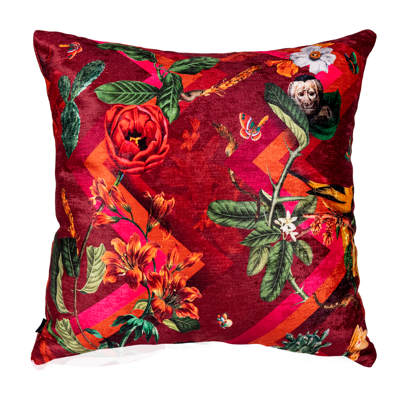 Cojin Flor de Kahlo Velvet
