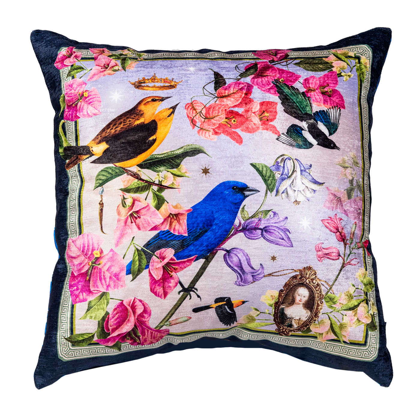 Cojin Alegria Blue Velvet