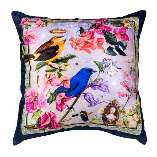 Cojin Alegria Blue Velvet