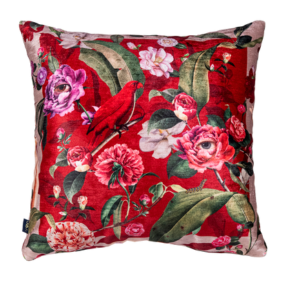 Cojin Macaw Christmas Velvet