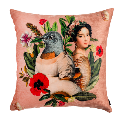 Cojin Bestiario Pink Velvet