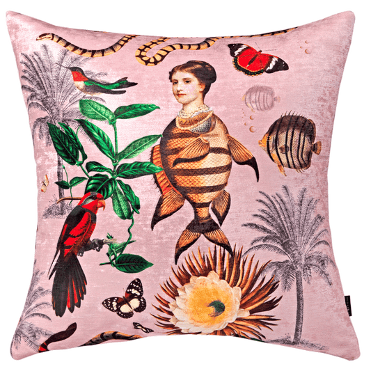 Cojin Santandercito Woman Fishes Velvet