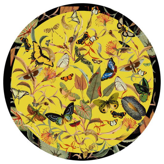 Lazy Susan Yellow Butterfly