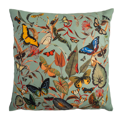Cojin Aqua Butterfly
